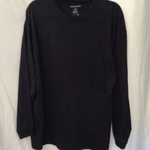 American Outpost Black Long Sleeve Shirt in Heavy Cotton Size XL